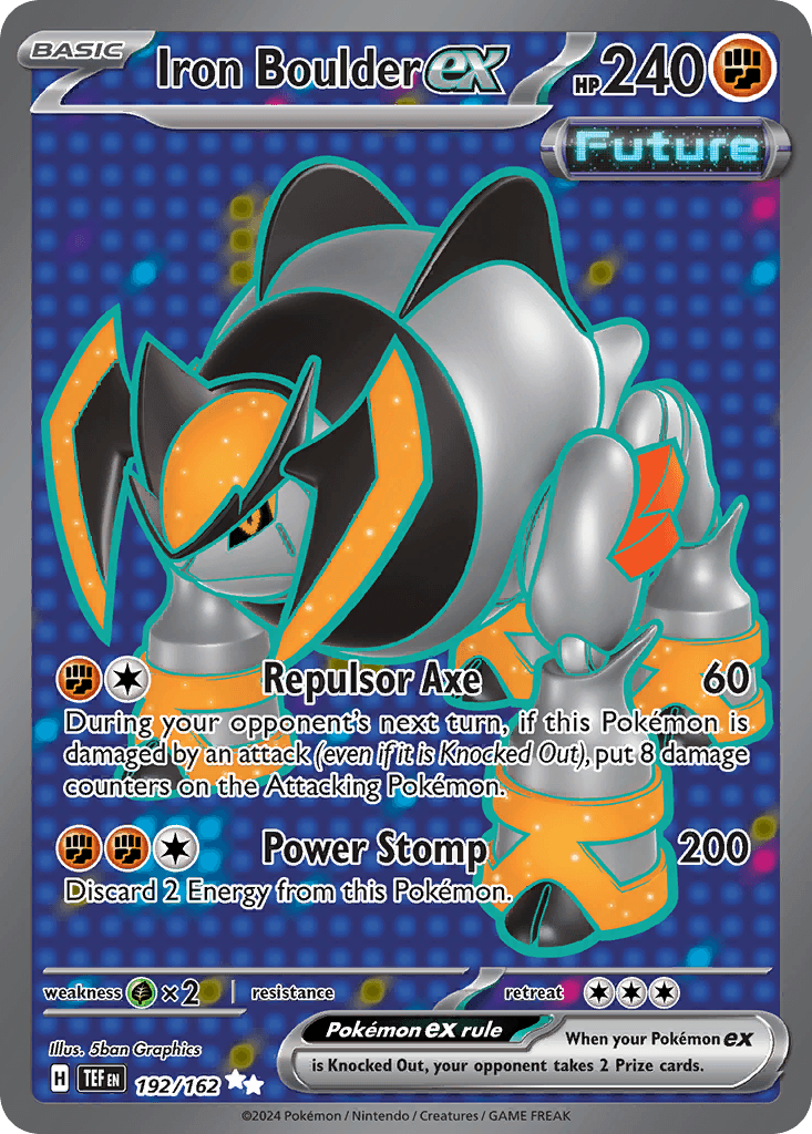 Iron Boulder ex, 192/162, Standard