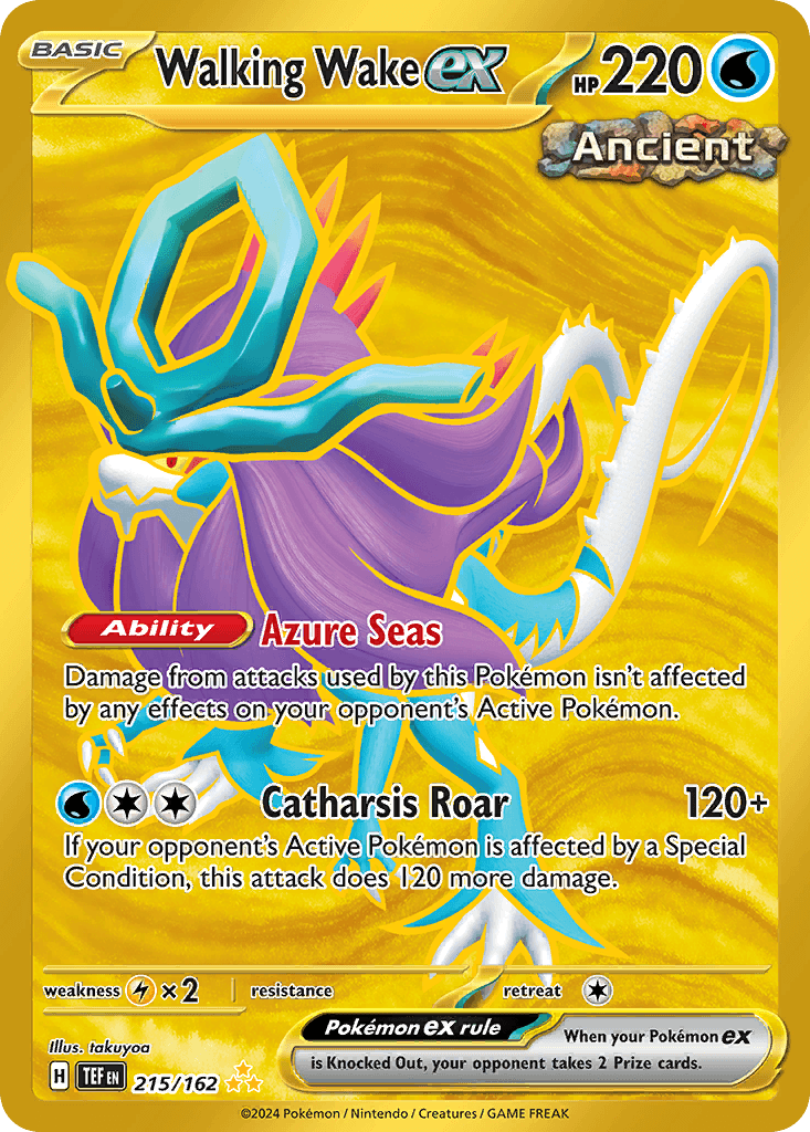 Walking Wake ex, 215/162, Standard