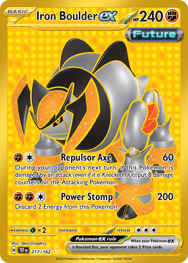 Iron Boulder ex, 217/162, Standard