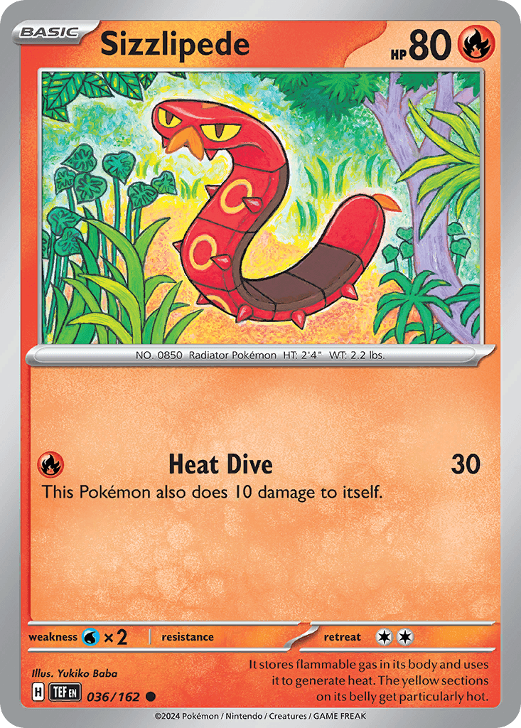 Sizzlipede, 36/162, Standard