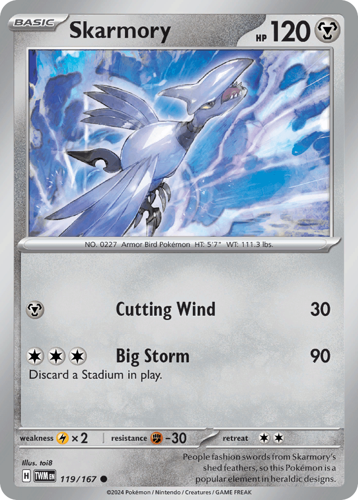 Skarmory, 119/167, Standard