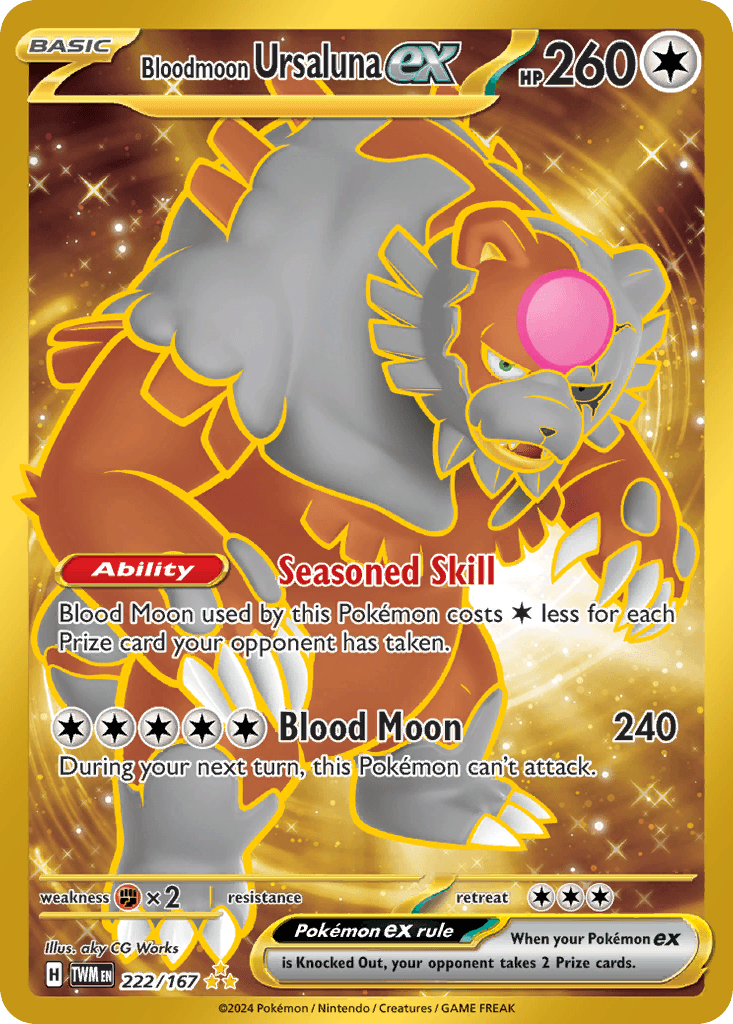 Bloodmoon Ursaluna ex, 222/167, Standard