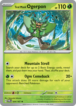 Teal Mask Ogerpon, 24/167, Standard
