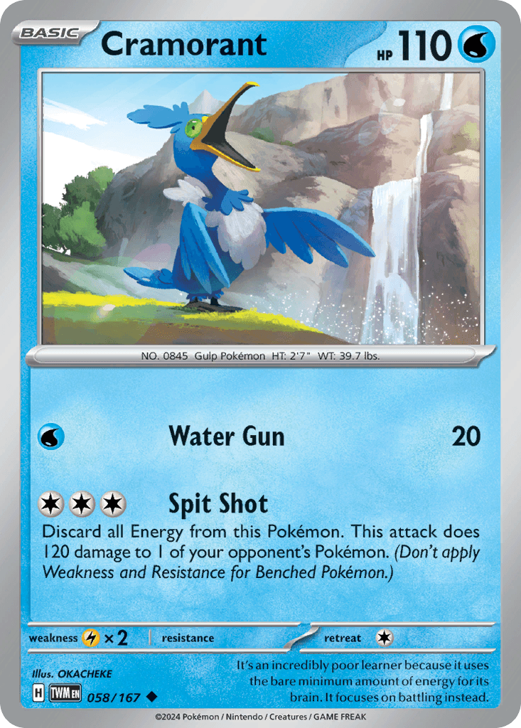 Cramorant, 58/167, Standard