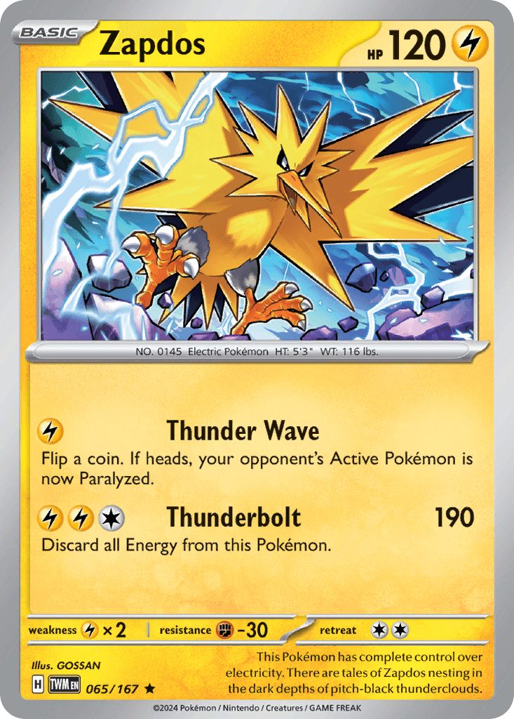 Zapdos, 65/167, Standard