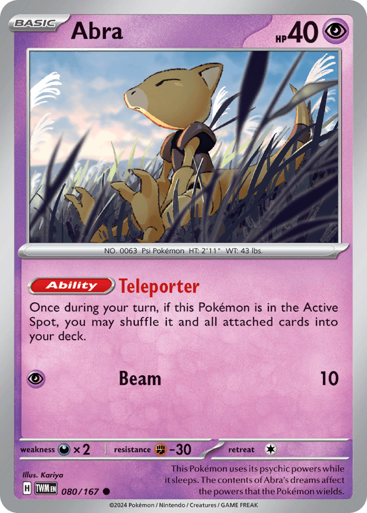 Abra, 80/167, Standard