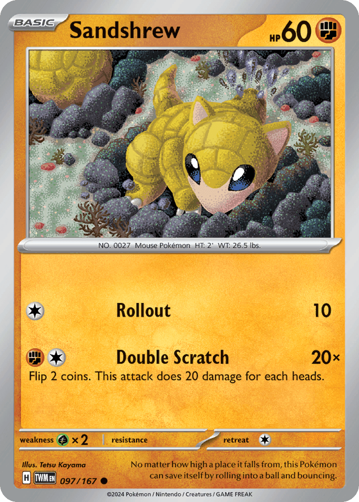 Sandshrew, 97/167, Standard