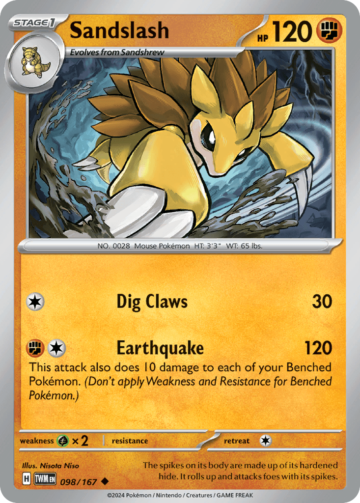 Sandslash, 98/167, Standard
