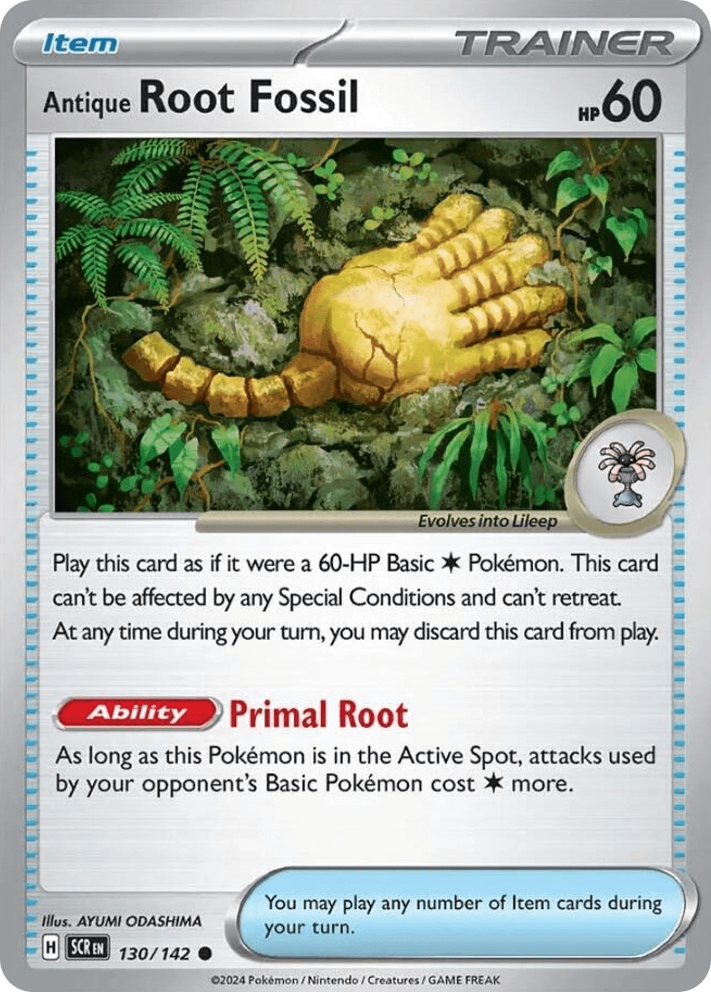 Antique Root Fossil, 130/142, Standard