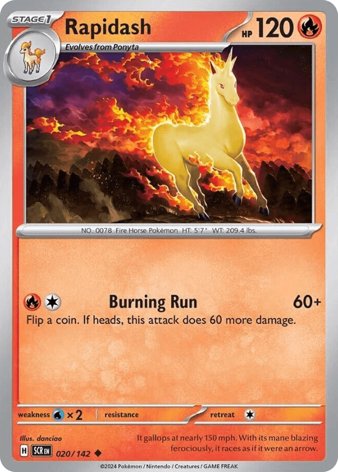Rapidash, 20/142, Standard