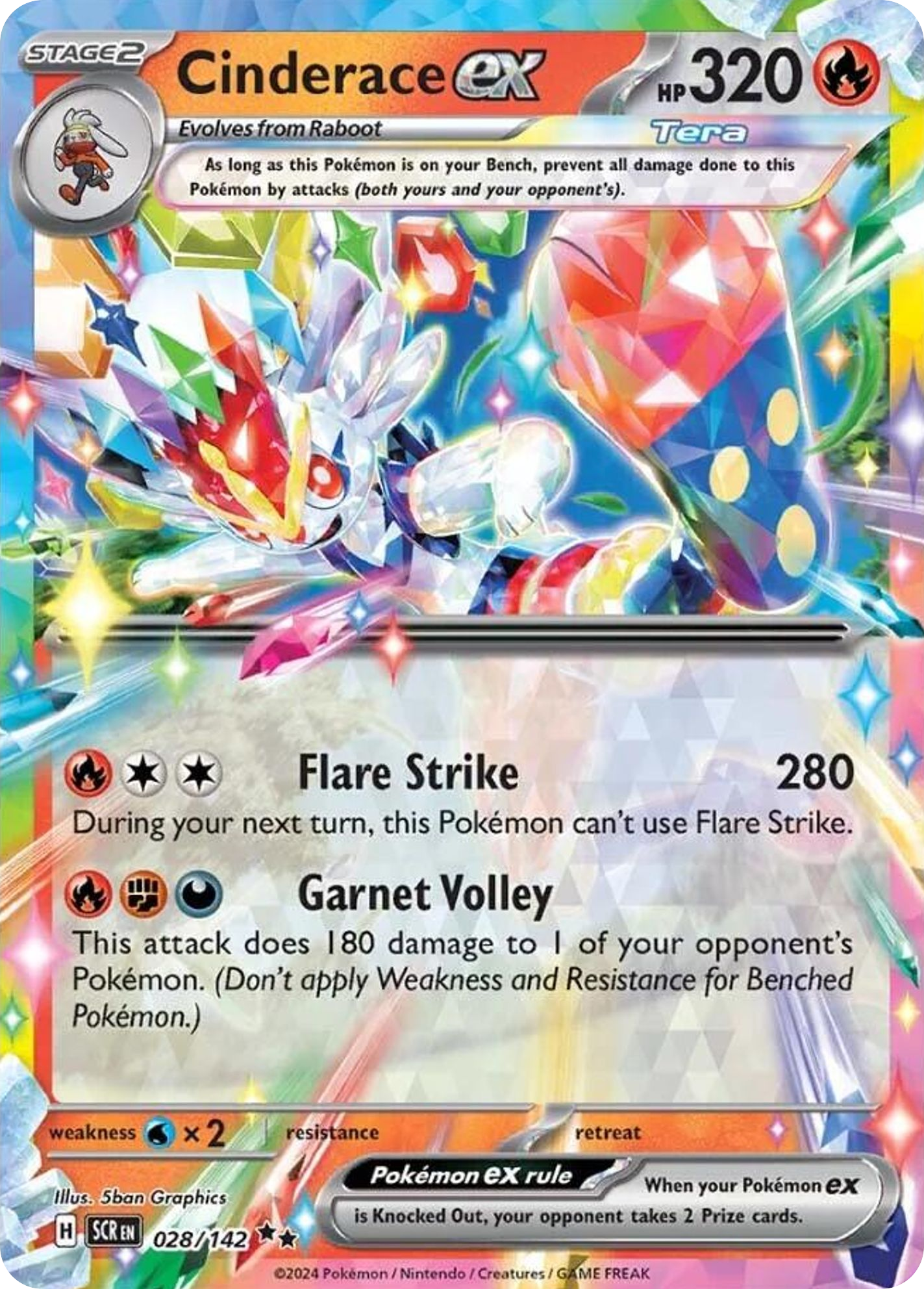 Cinderace ex, 28/142, Standard
