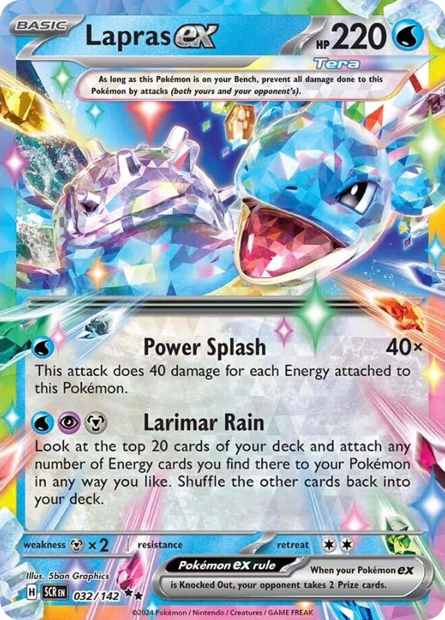 Lapras ex, 32/142, Standard