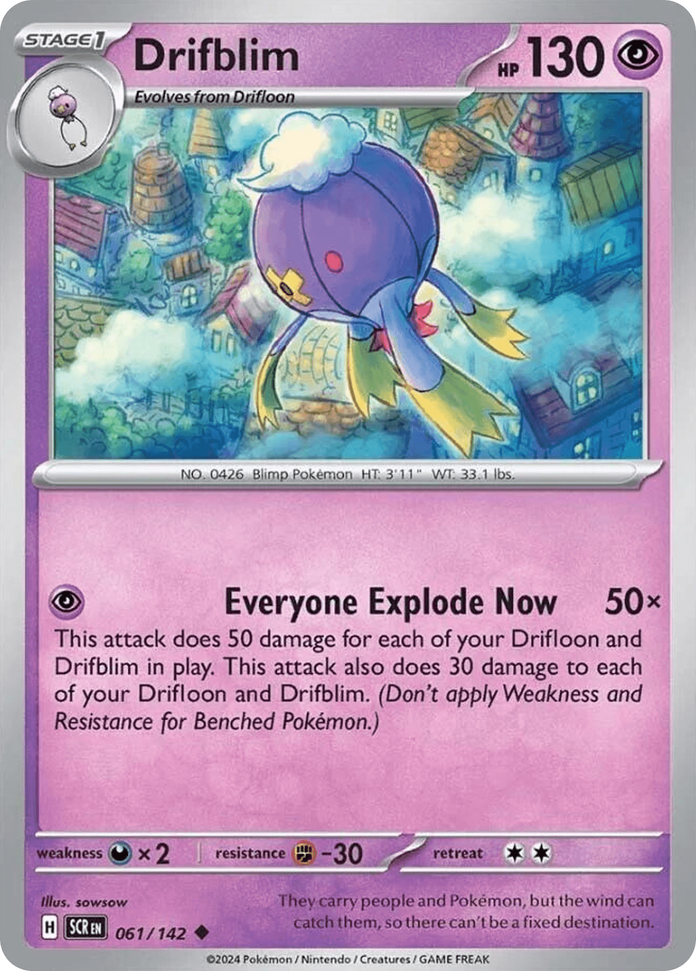 Drifblim, 61/142, Standard