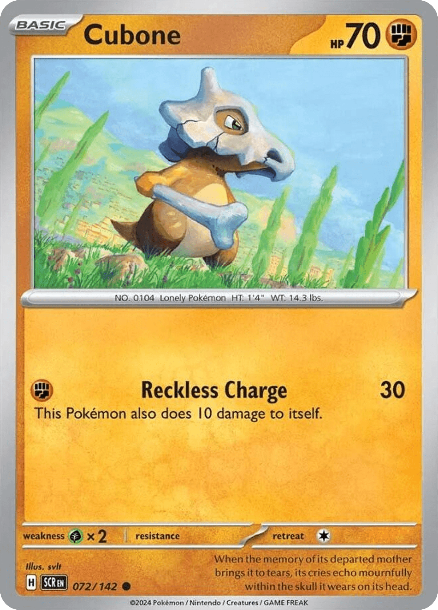 Cubone, 72/142, Standard