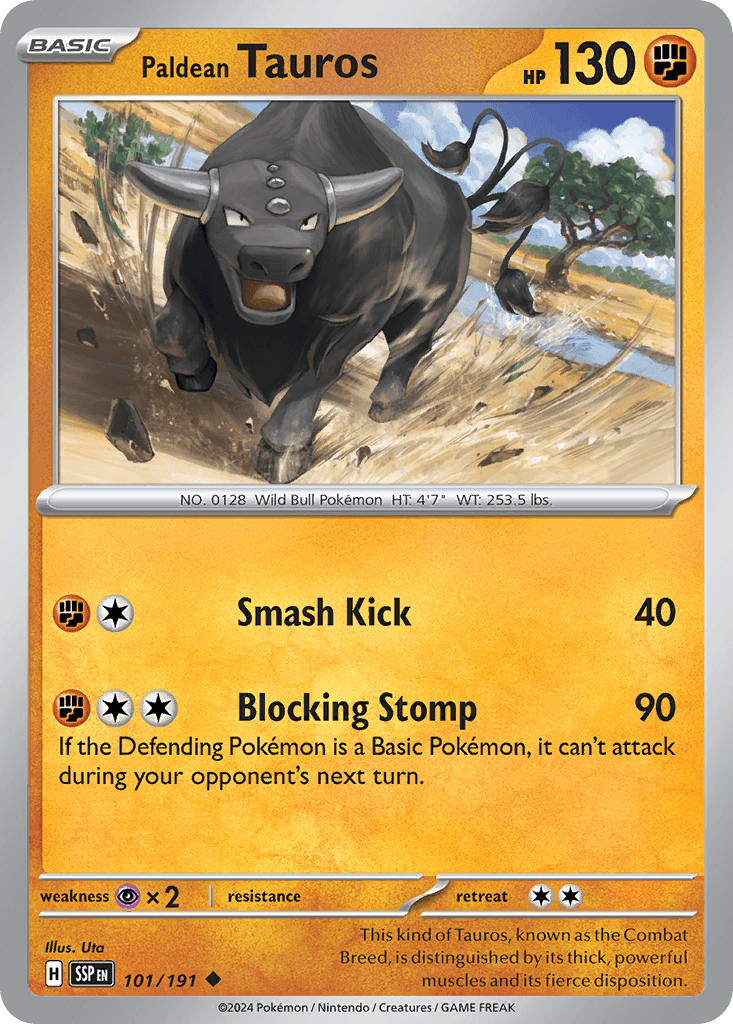 Paldean Tauros, 101/191, Standard
