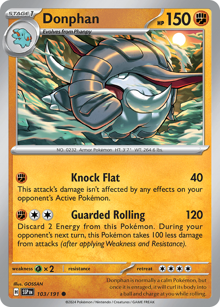 Donphan, 103/191, Standard