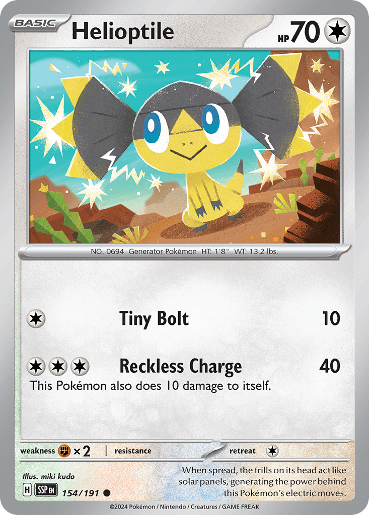 Helioptile, 154/191, Standard