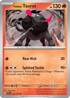 Paldean Tauros, 18/191, Standard