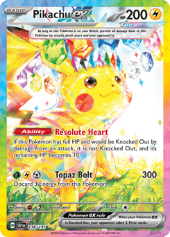 Pikachu ex, 238/191, Standard