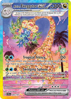 Alolan Exeggutor ex, 242/191, Standard