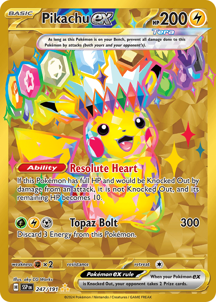 Pikachu ex, 247/191, Standard
