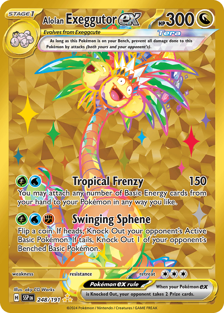 Alolan Exeggutor ex, 248/191, Standard