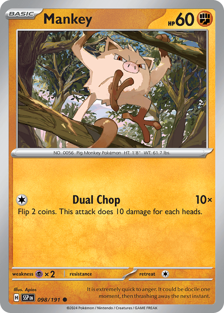 Mankey, 98/191, Standard