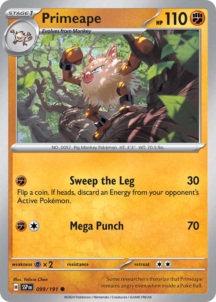 Primeape, 99/191, Standard