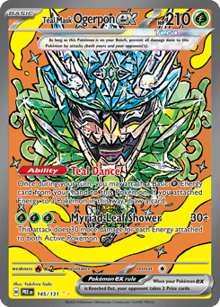 Teal Mask Ogerpon ex, 145/131, Standard