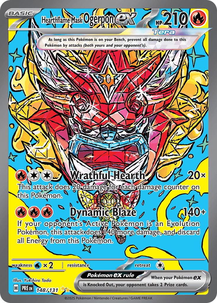 Hearthflame Mask Ogerpon ex, 148/131, Standard
