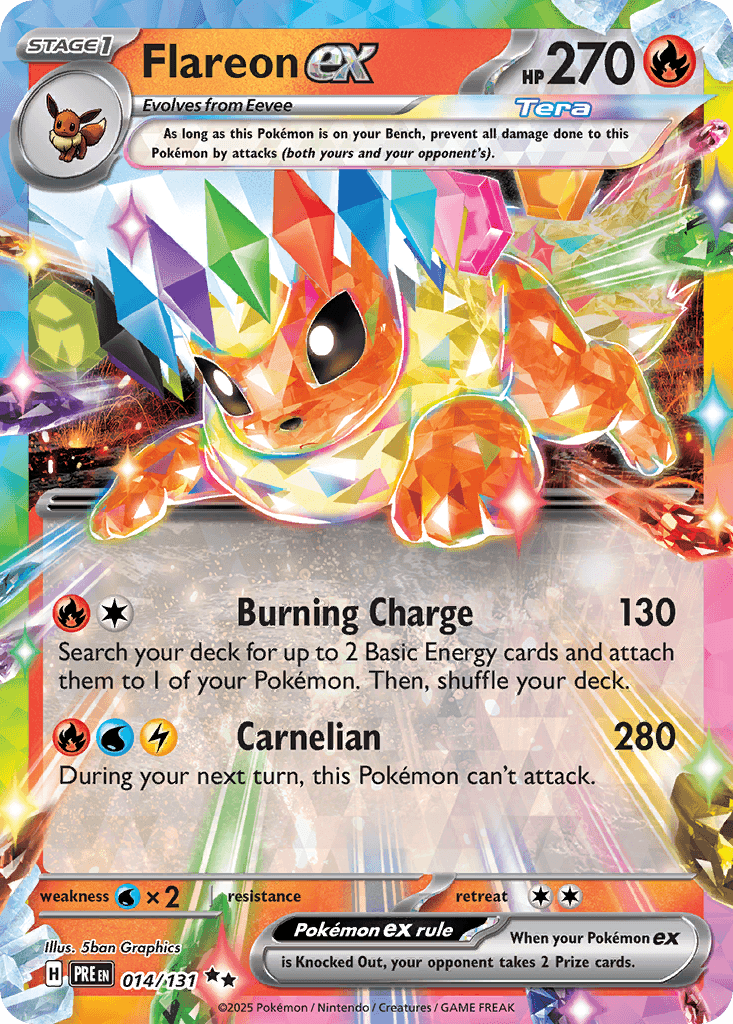 Flareon ex, 14/131, Standard