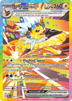 Jolteon ex, 153/131, Standard