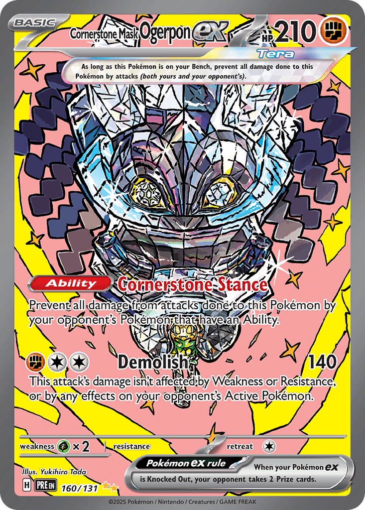 Cornerstone Mask Ogerpon ex, 160/131, Standard