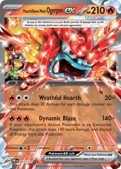 Hearthflame Mask Ogerpon ex, 17/131, Standard