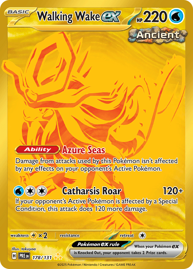 Walking Wake ex, 178/131, Standard