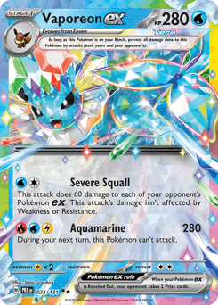 Vaporeon ex, 23/131, Standard