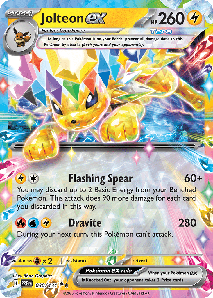 Jolteon ex, 30/131, Standard