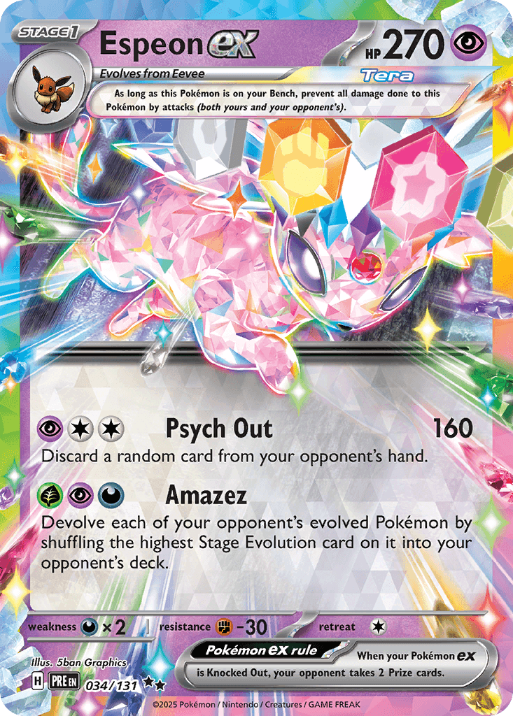 Espeon ex, 34/131, Standard