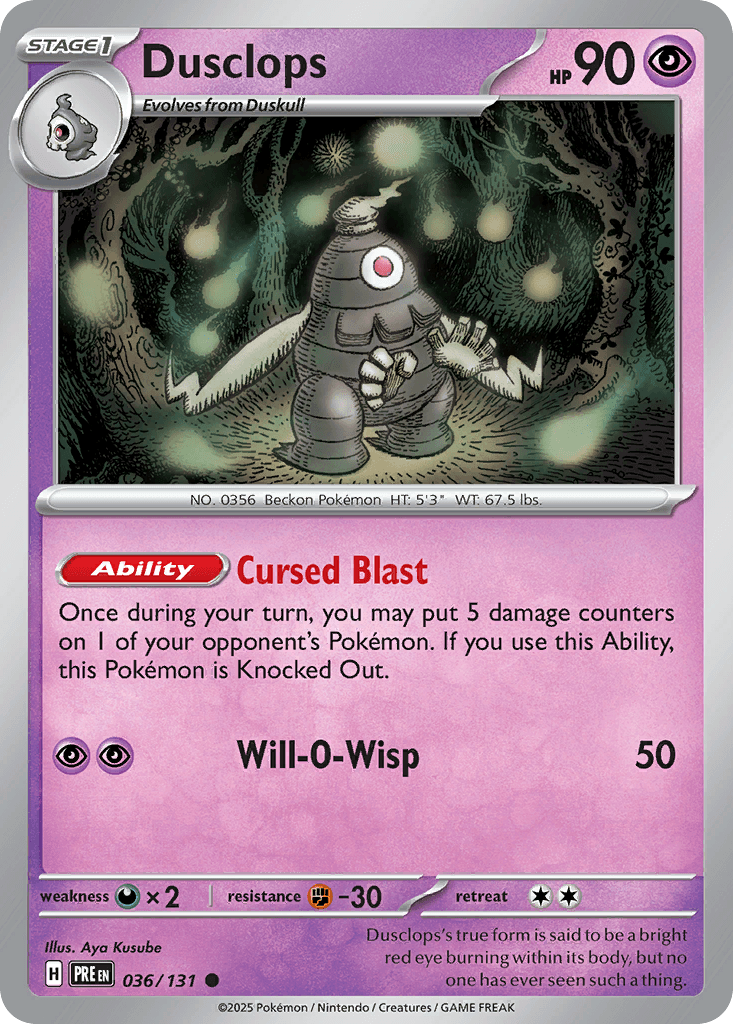 Dusclops, 36/131, Standard