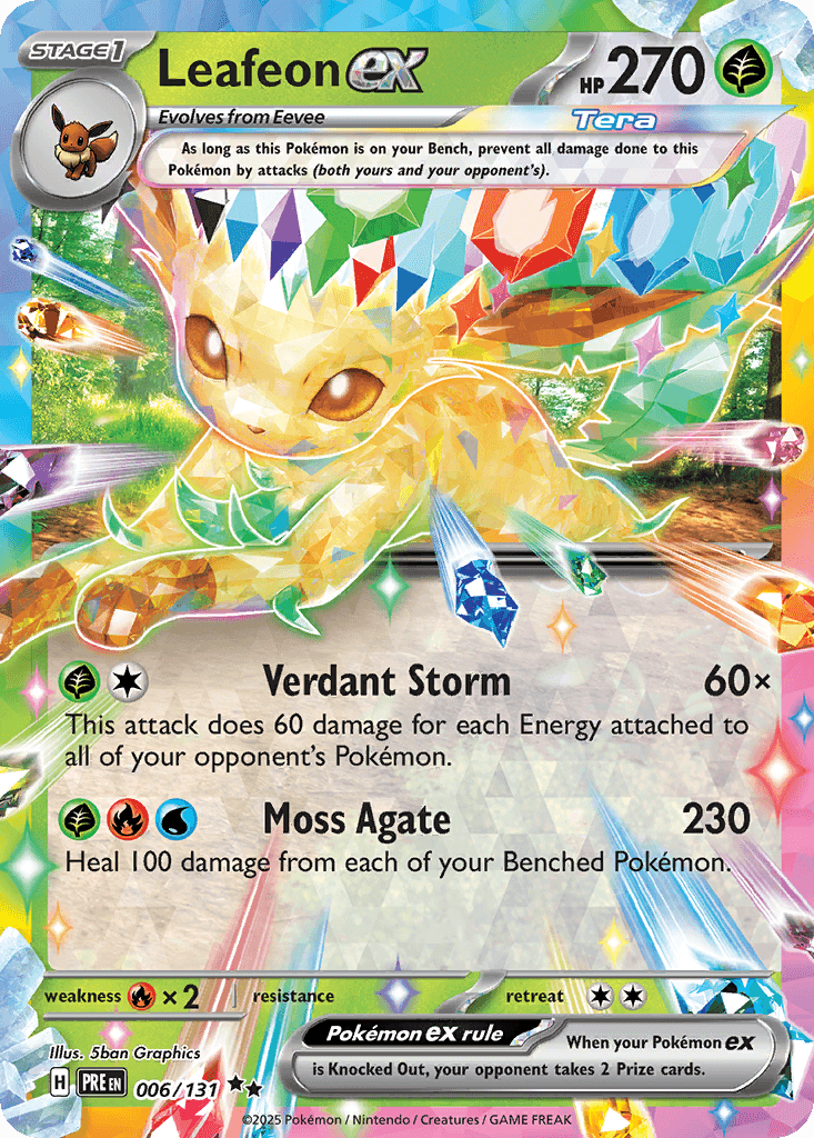 Leafeon ex, 6/131, Standard