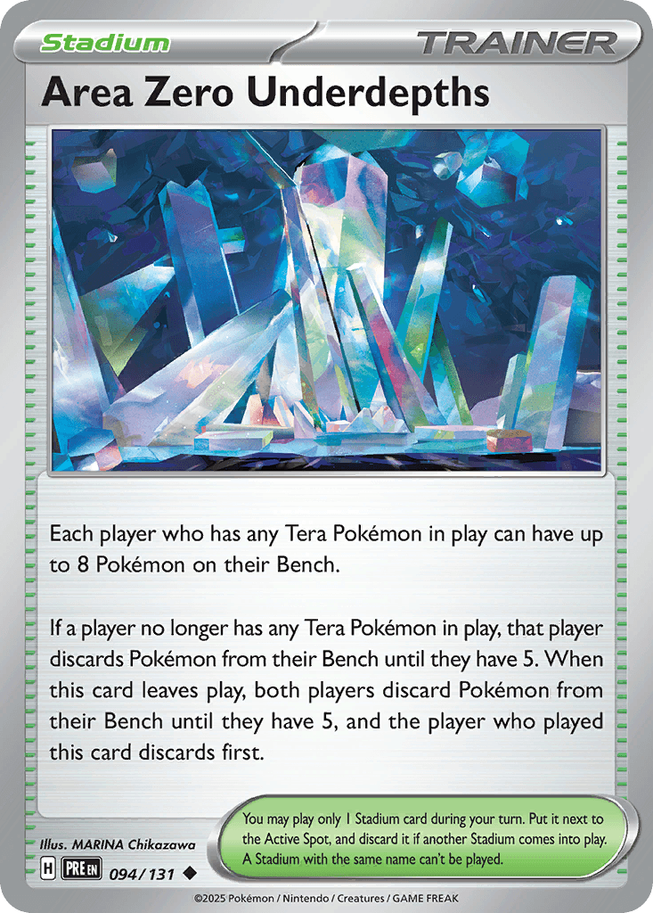 Area Zero Underdepths, 94/131, Standard