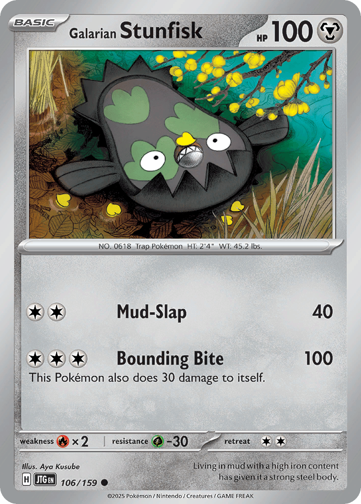 Galarian Stunfisk, 106/159, Standard