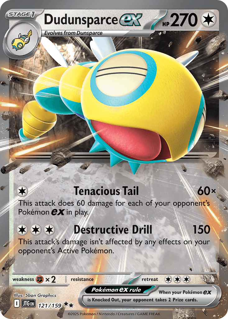 Dudunsparce ex, 121/159, Standard