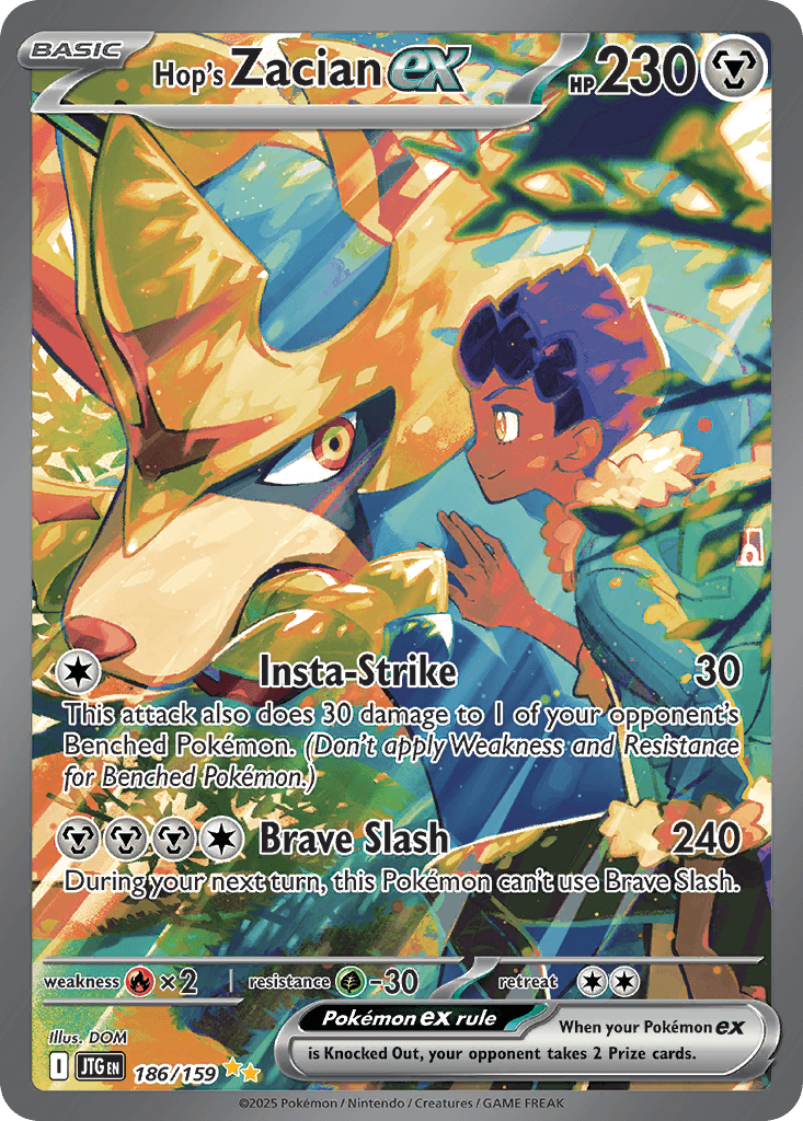 Hop's Zacian ex, 186/159, Standard