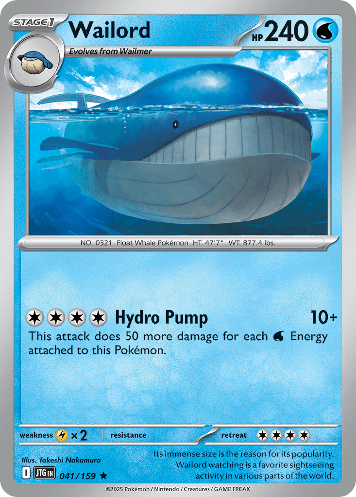 Wailord, 41/159, Standard