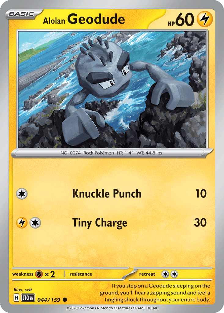 Alolan Geodude, 44/159, Standard