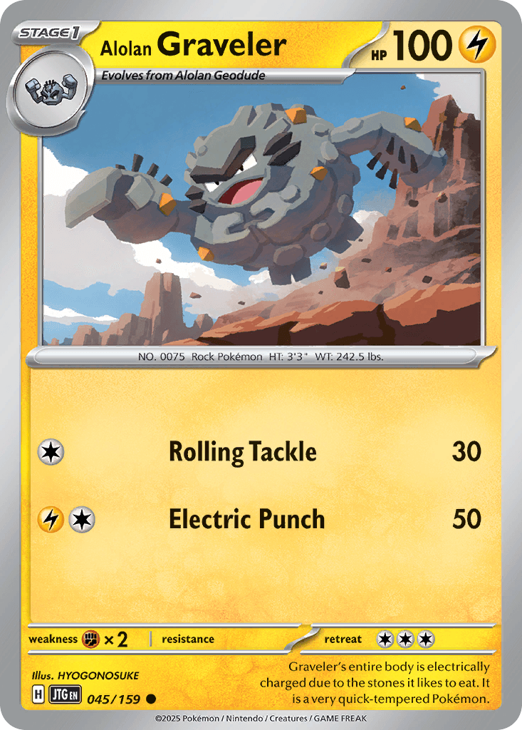 Alolan Graveler, 45/159, Standard