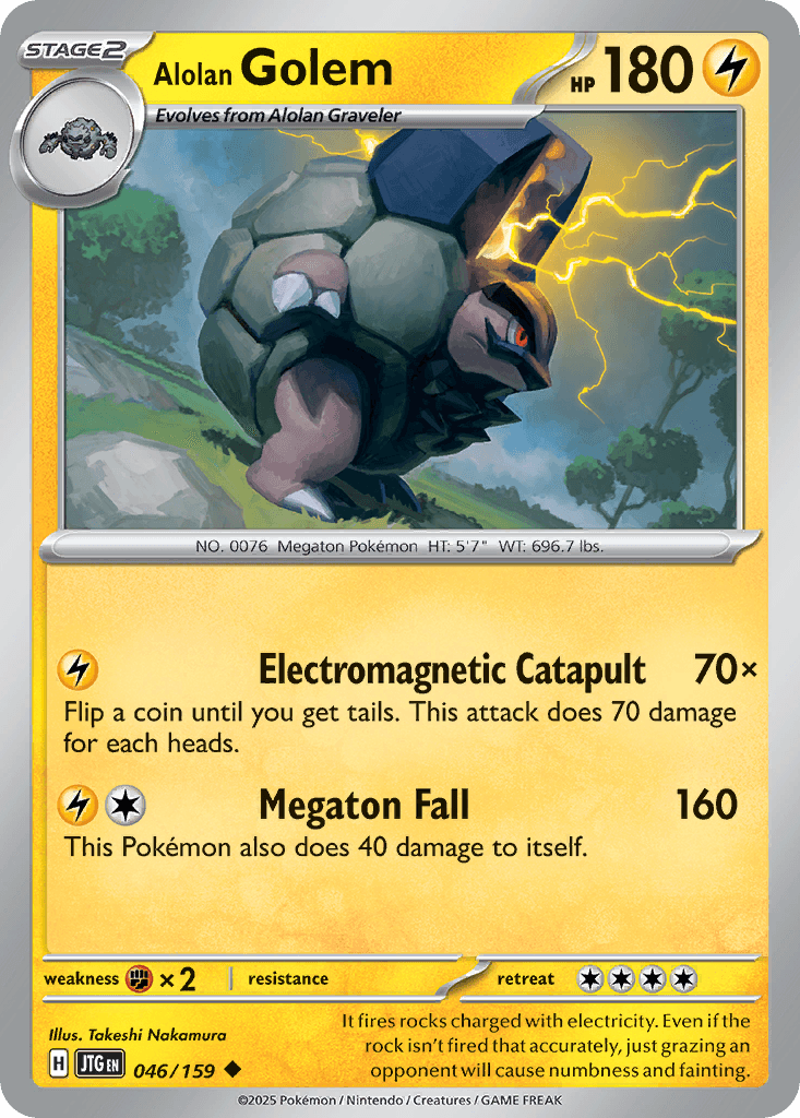 Alolan Golem, 46/159, Standard