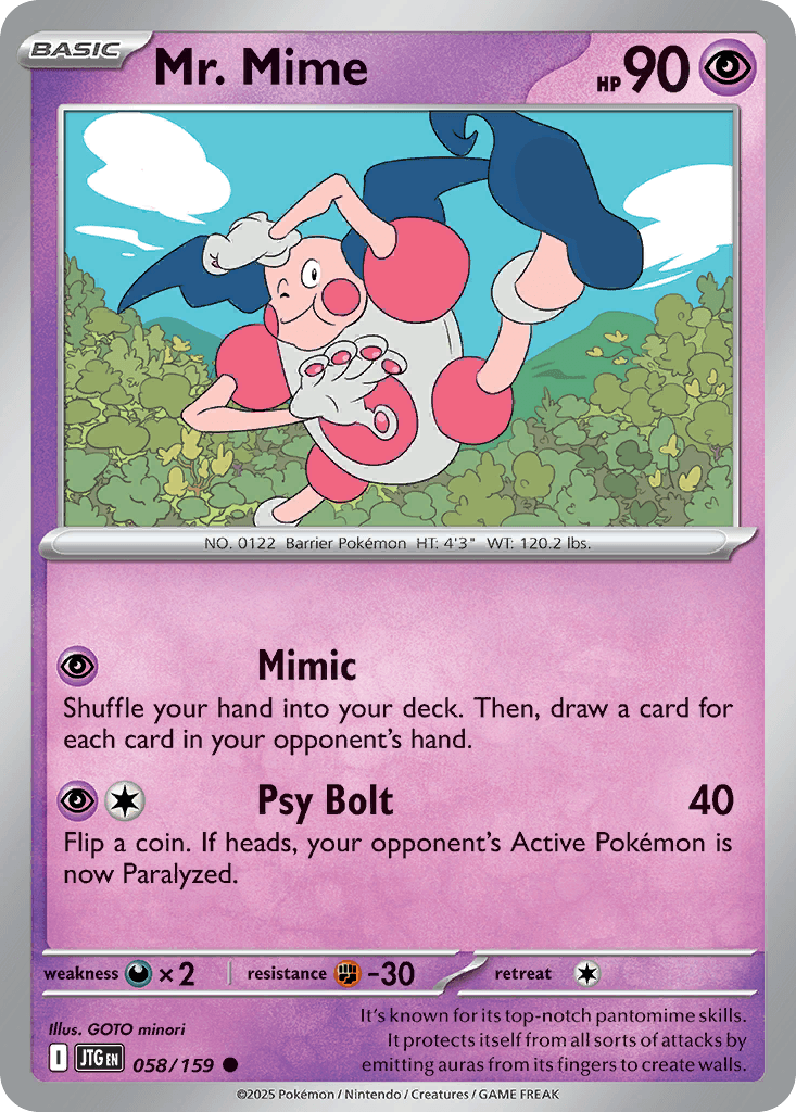 Mr. Mime, 58/159, Standard