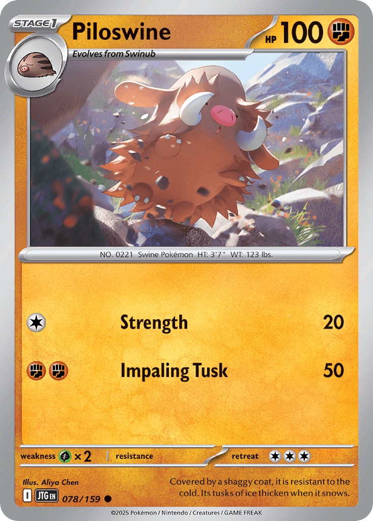 Piloswine, 78/159, Standard